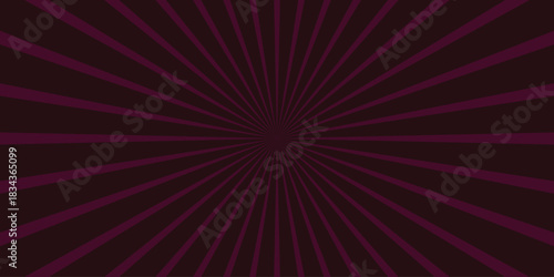 Dark Plum Sunburst Background with Concentric Rays Radiating from the Center in a Rich and Moody Abstract Design