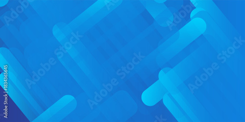 Abstract blue background with diagonal lines. Dynamic shapes composition. Vector illustration