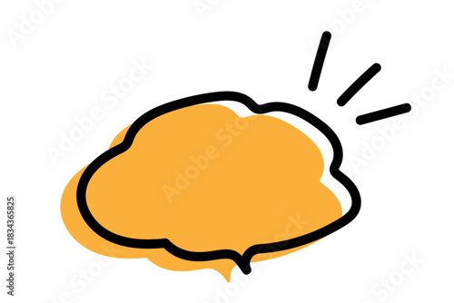 手書き風のシンプルで可愛い吹き出し