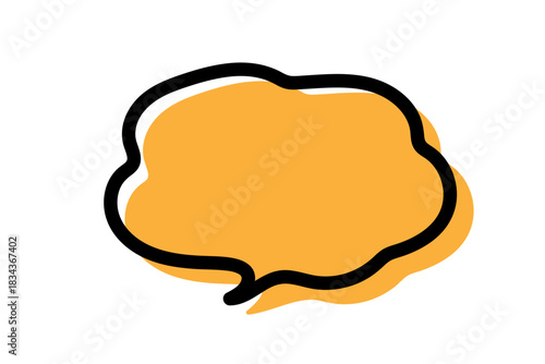 手書き風のシンプルで可愛い吹き出し