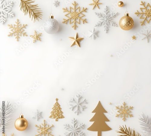 20 Luxury Gold Silver Christmas Border Design
