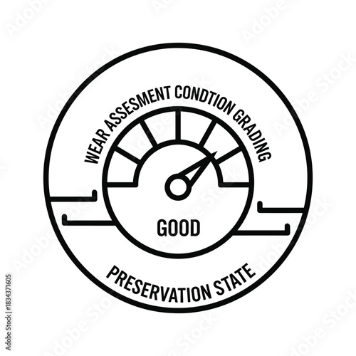 Wear Assessment Condition Grading and Preservation State Icon with 'GOOD' Indication