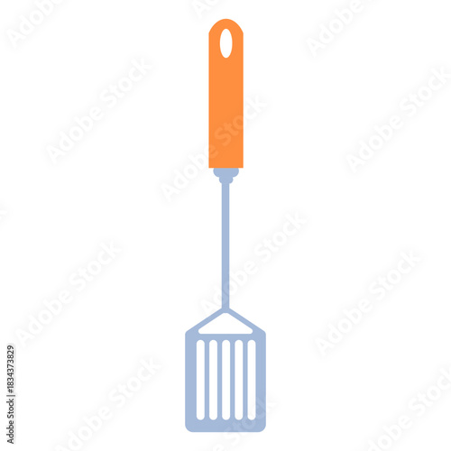 Cooking kitchen spatula flat