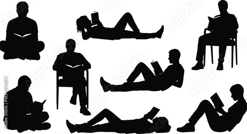 Silhouettes of Elegant Business Professionals and Models in Formal Attire, Ideal for Corporate Events, Galas, and Black-Tie Parties.