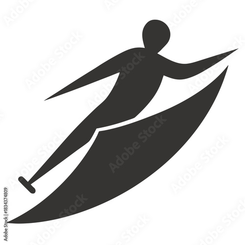 silhouette of a surfer