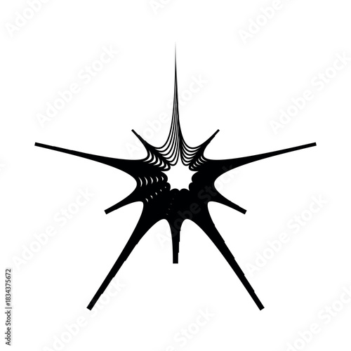 A striking 3D illustration of a colorful starfish shape against a contrasting black or white background, capturing the essence of sea nature