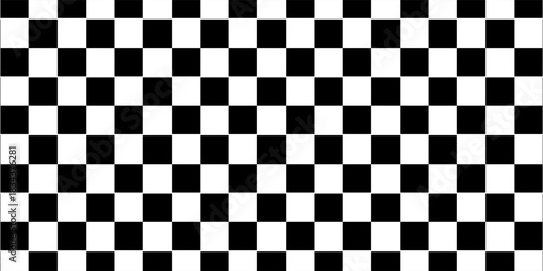 Black and white checkered pattern, Checkerboard seamless pattern