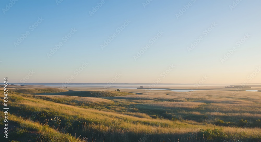 Obraz premium The soft, quiet peace of a cloudless day.