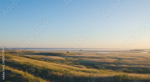 The soft, quiet peace of a cloudless day.