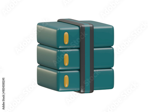 file compress icon 3d illustration render