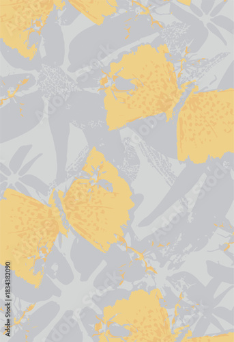 Abstract contemporary seamless pattern. Hand-drawn grunge artwork design. Repeatable boho print. Vector illustration.