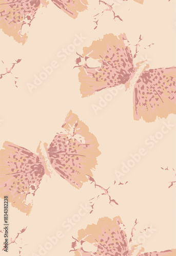 Abstract contemporary seamless pattern. Hand-drawn grunge artwork design. Repeatable boho print. Vector illustration.