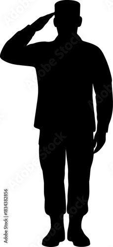 Soldier Salute SVG Cut Files for Cricut & Silhouette