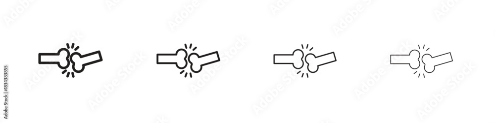 Photography Joint icon, Set vector logo design templates,
