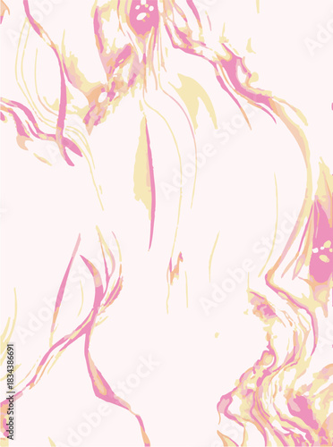 Abstract contemporary seamless pattern. Hand-drawn grunge artwork design. Repeatable boho print. Vector illustration.