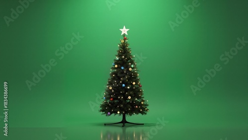 Modern Christmas Tree Animation with green screen to use it everywhere. Modern Christmas Tree
