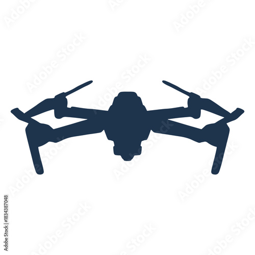 Drone quad tilted front