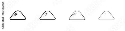 Mound icon, Set vector logo design templates,