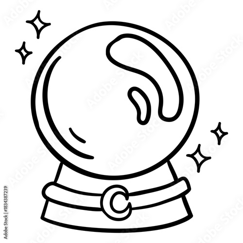 Magic crystal ball stroke crystal ball