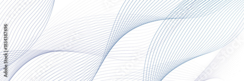 A dynamic and abstract digital design with flowing blue waveforms against a dark background,smooth, curving lines and dotted patterns that create a sense of movement and energy.