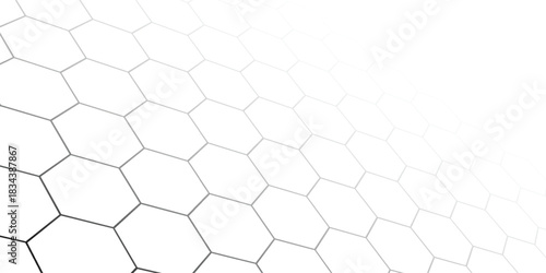 Black and white hexagon pattern. modern eps 10.