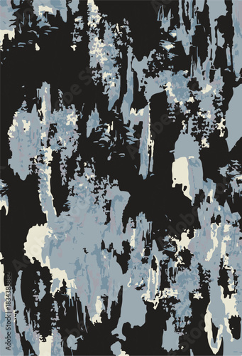 Abstract contemporary seamless pattern. Hand-drawn grunge artwork design. Repeatable boho print. Vector illustration.