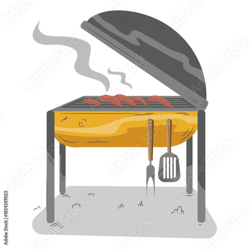 Sausage hot dog bbq grill