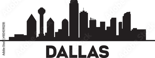 Dallas texas city skyline silhouette united states urban cityscape downtown architecture panorama