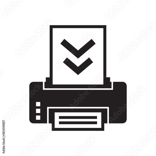 printer icon isolated on white background
