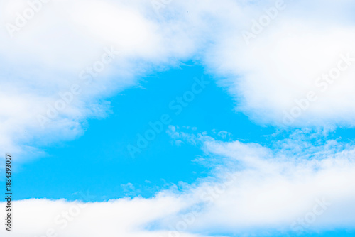 Clouds and blue sky background at day time