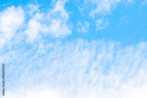 Clouds and blue sky background at day time