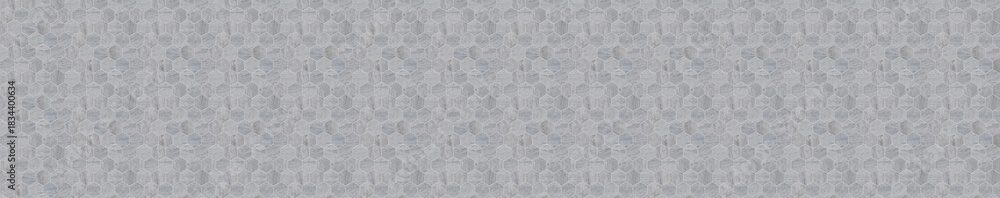 Fototapeta premium Light gray stone mosaic texture with hexagonal pattern and subtl
