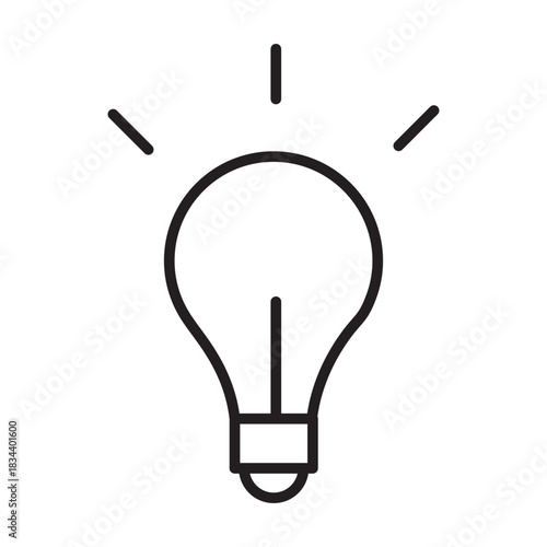 A minimalist lightbulb icon casts faint light in a monochrome scene radiating innovation and pure brilliance a simple