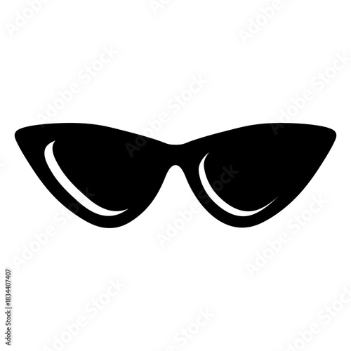 Cat eye sunglasses silhouette