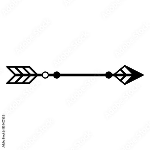 Indian tribe single arrow spot design