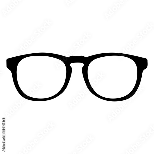 Browline glasses hand drawn design