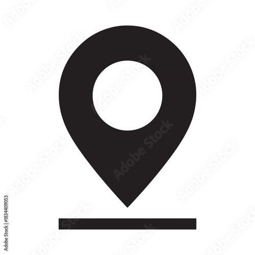 Location pin icon for map pointer and navigation direction