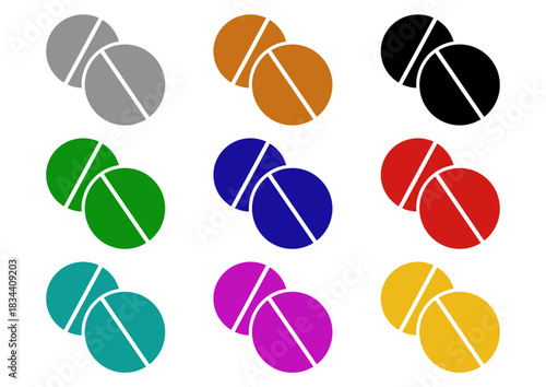 Pill Tablet Icon – Medical Pills Vector Illustration for Healthcare Design