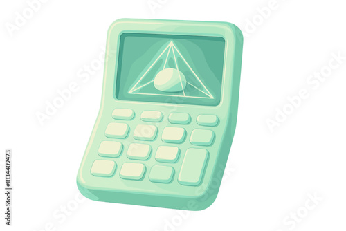 Light Angle Calculator. a glowing “light angle” calculator displaying beams converging onto a modeled shape, pearl and mint
