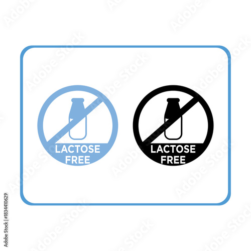 100% LACTOSE FREE VECTOR LOGO