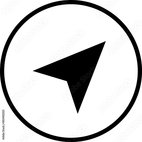 Compass simple icon. Compass symbol set. Wind rose icon. Vector illustration !