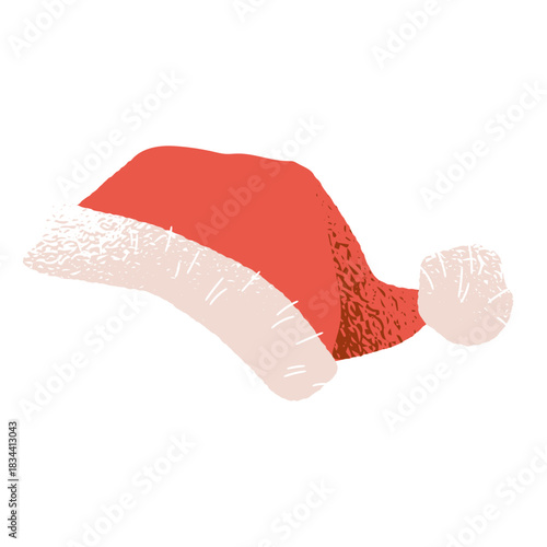 Santa claus hat illustration hat