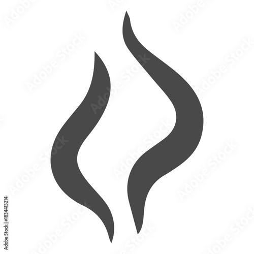 Two strands of smoke icon