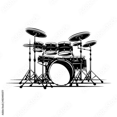Drums drum set illustration drums