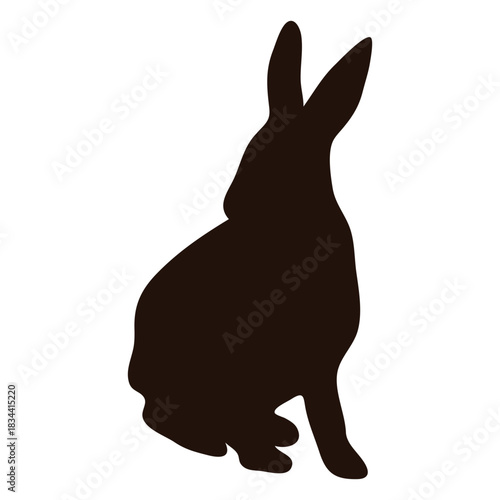 Rabbit alert silhouette