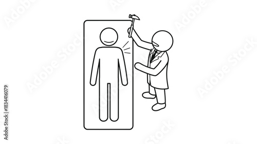 Doctor checking reflex with hammer on patient medical