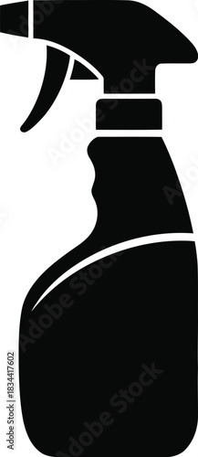 Spray bottle silhouette cleaning disinfecting and household use icon