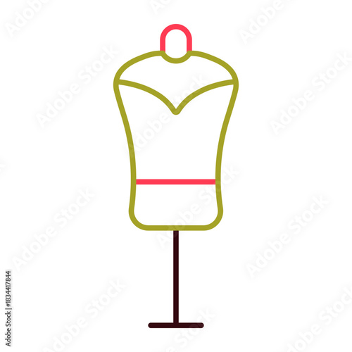 Tailor dummy color stroke