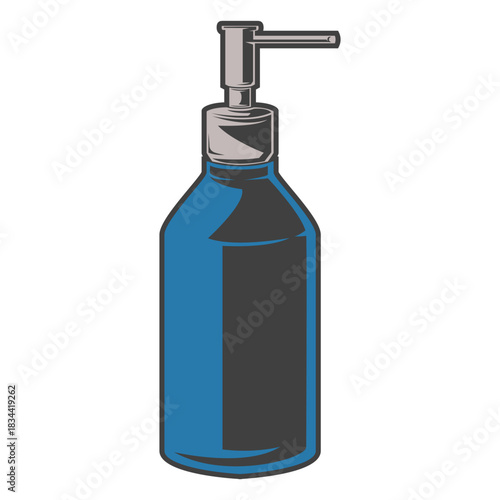 Soap pump bottle illustration