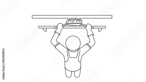 Person Cleaning Ceiling With Brush And Gloves b9ee1c64ba0b0ad85174cb7f0da471d0dr